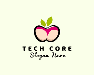 Sexy Apple Butt logo design