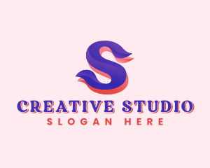 Creative Media Studio Letter S logo design