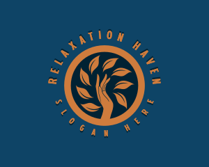 Massage - Natural Hand Massage logo design