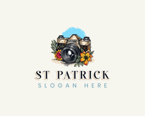 Camera Floral Photography  Logo