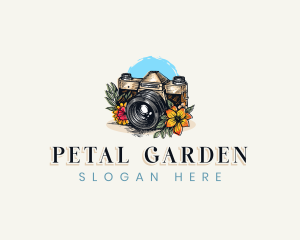 Petal - Camera Floral Photography logo design
