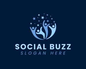 Social  People Community logo design