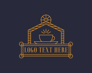 Cup - Luxury Cafe Coffee logo design