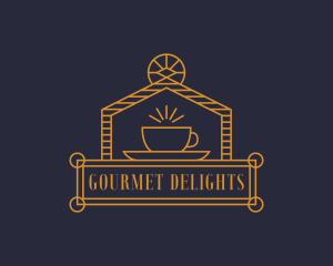 Luxury Cafe Coffee  logo design