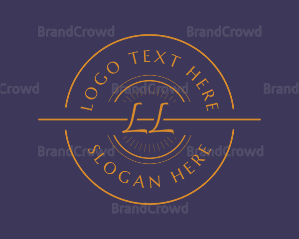 Orange Elegant Business Logo