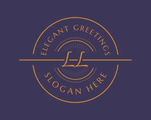 Orange Elegant Business logo design