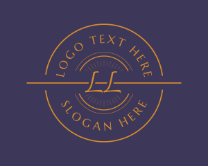 Luxury - Orange Elegant Business logo design