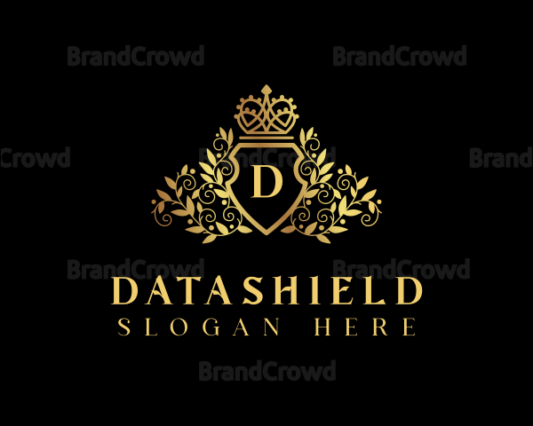 Premium Royal Crown Shield Logo