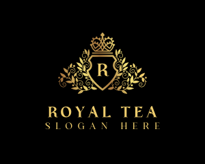 Premium Royal Crown Shield logo design