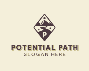 Mountain Pathway Road logo design