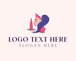 Person - Cocktail Bar Waitress logo design