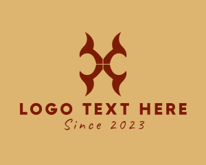 Oval - Medieval Shield Pattern logo design