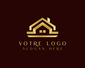 Construction - Roof Luxury Builder logo design