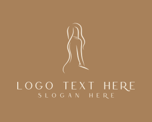 Naked - Flawless Naked Woman logo design