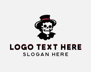 Skull - Skull Hat Streetwear logo design