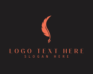 Creative Feather Pen Logo