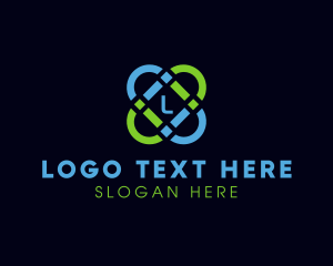 Lettermark - Geometric Floral Boutique logo design