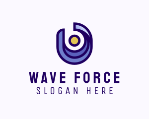 Tsunami - Water Wave Sunset logo design