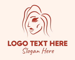Beauty Blogger - Natural Beauty Woman logo design