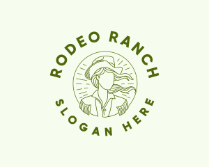 Rodeo Ranch Cowgirl logo design