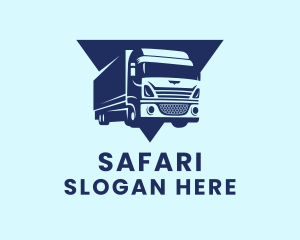 Transport Delivery Truck  Logo