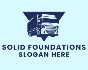 Transport Delivery Truck  Logo