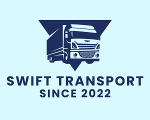 Transport Delivery Truck  logo design