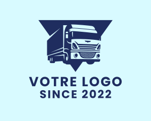 Blue - Transport Delivery Truck logo design