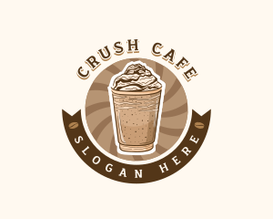 Coffee Frappe Cafe logo design