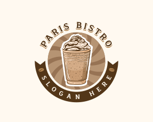 Coffee Frappe Cafe logo design