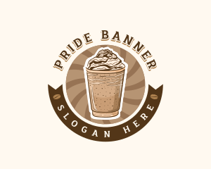 Coffee Frappe Cafe logo design