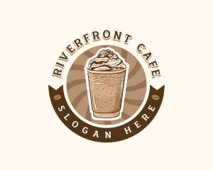 Coffee Frappe Cafe logo design