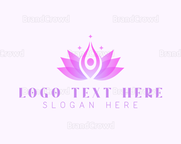 Meditation Lotus Yoga Logo