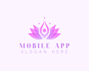 Meditation Lotus Yoga Logo