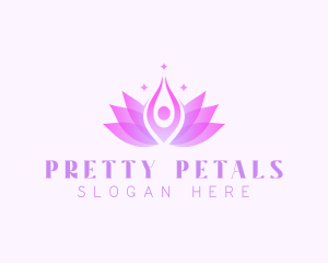 Meditation Lotus Yoga logo design