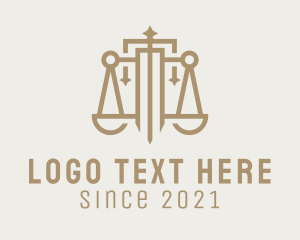 Justice System - Brown Royal Law Firm logo design