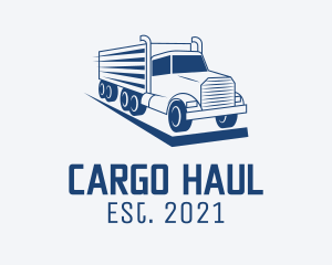 Cargo Truck Distrubition logo design