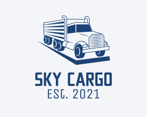 Cargo Truck Distrubition logo design