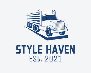 Trailer - Cargo Truck Distrubition logo design