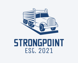 Distribution - Cargo Truck Distrubition logo design