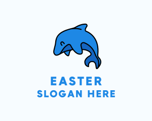 Aqua - Blue Dolphin Water Park logo design