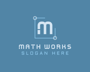 Math - Geometry Modern Technology logo design