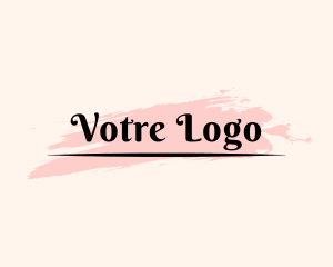 Watercolor - Classy Feminine Cosmetics logo design