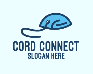 Cord - Blue Computer Mouse logo design