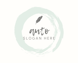 Quill Pen Wordmark Logo