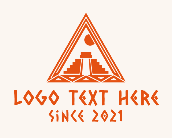 Triangle - Ancient Chichen Itza logo design