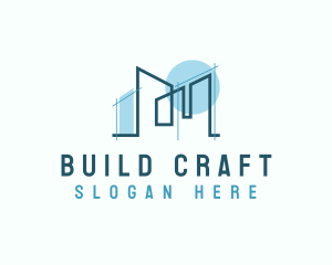 Architecture Building Contractor  logo design