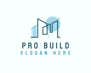 Architecture Building Contractor  logo design