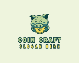 Piggy Coin Savings logo design