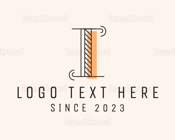 Industrial Construction Pillar Letter I Logo